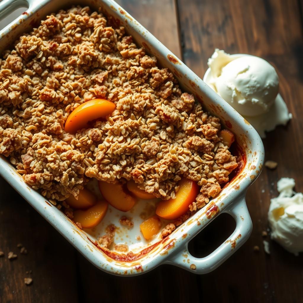 peach crumble recipe