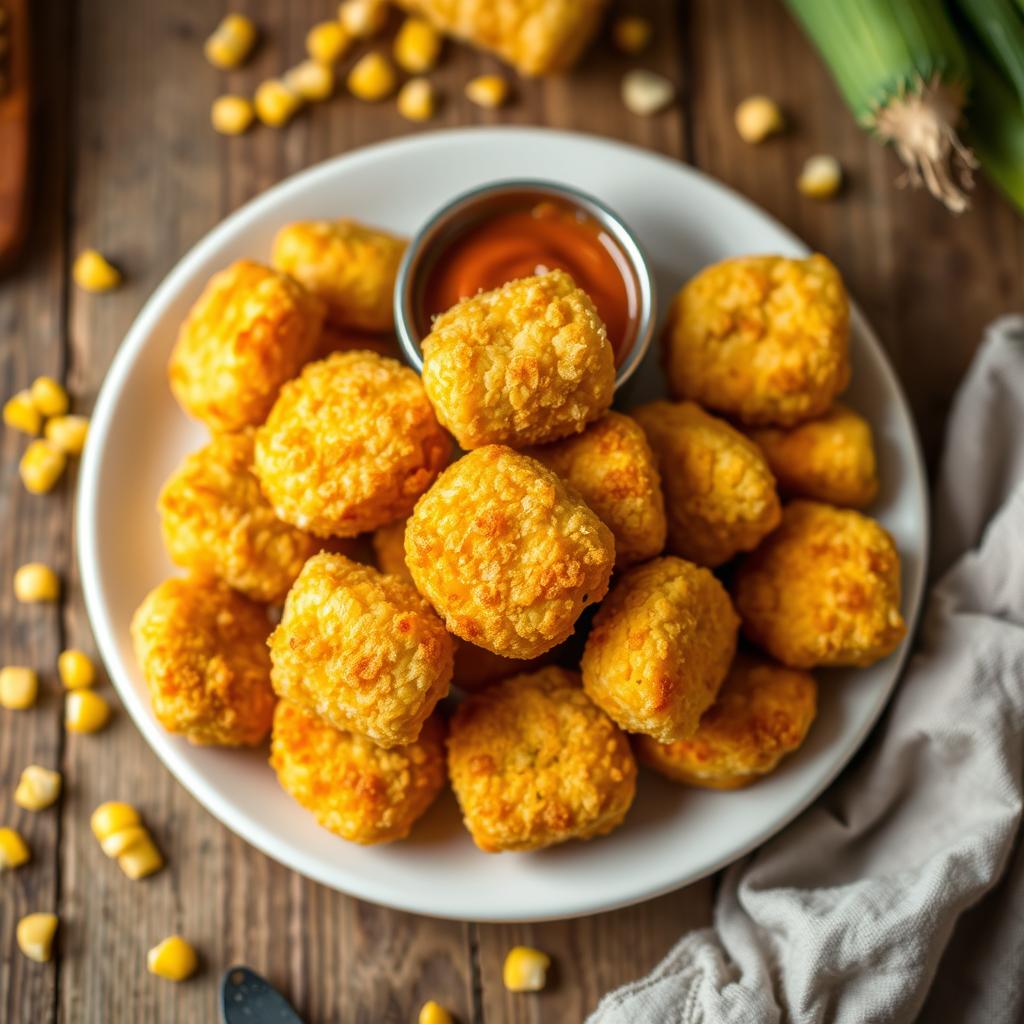 How To Make Crispy Homemade Corn Nuggets In 20 Minutes