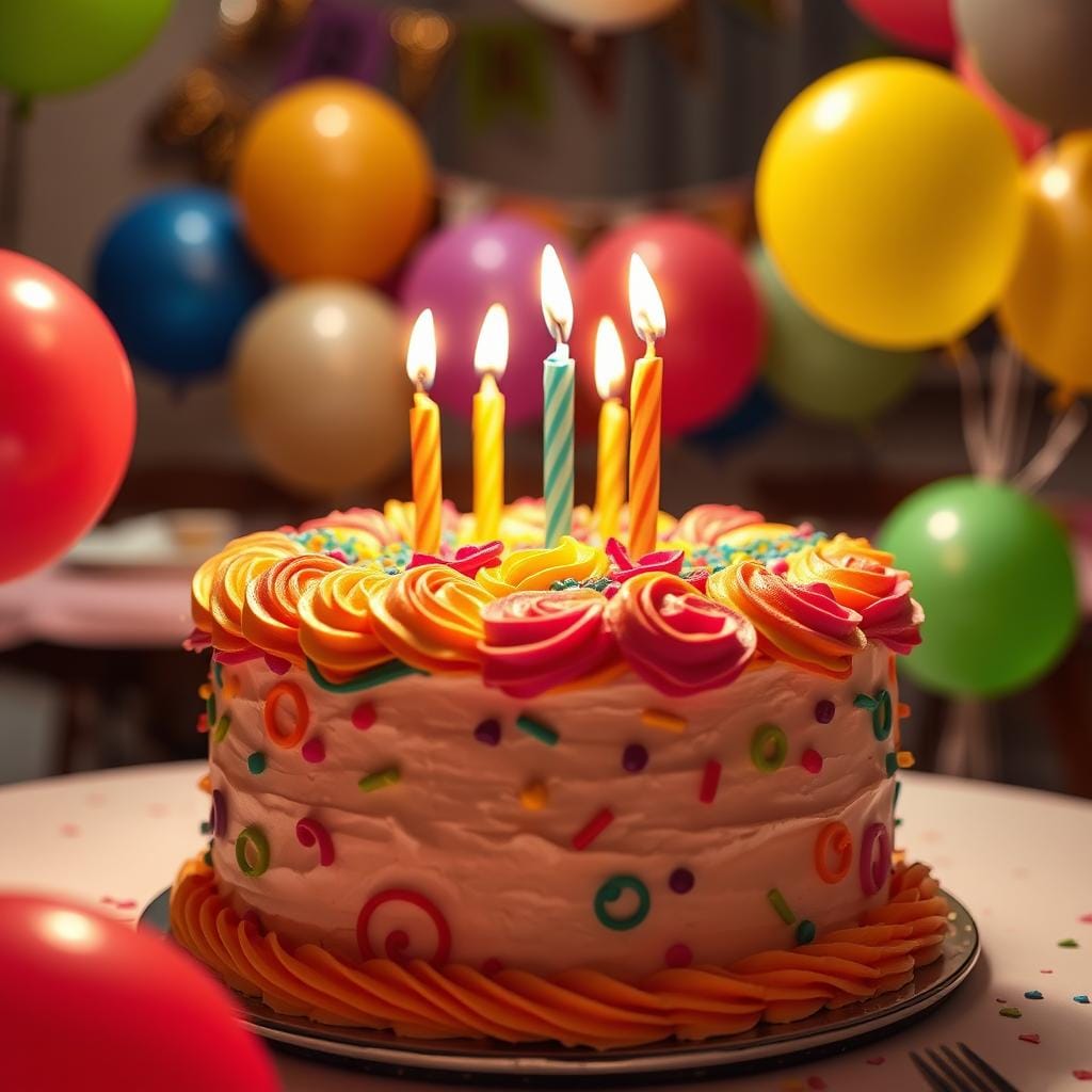 single mom crying birthday cake